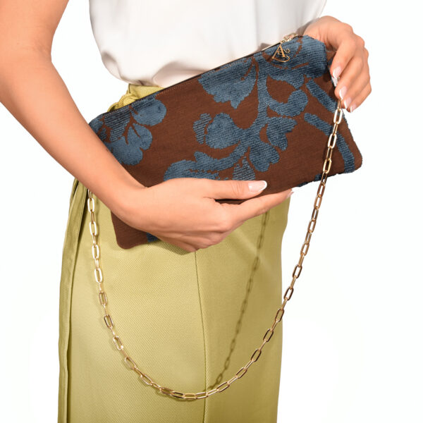 Borsa Flora blu