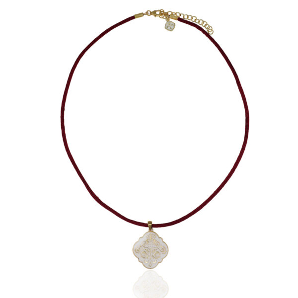 Collana smalto bianco - immagine 2