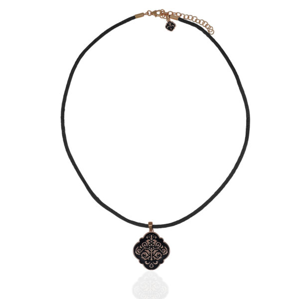 Collana smalto nero - immagine 2